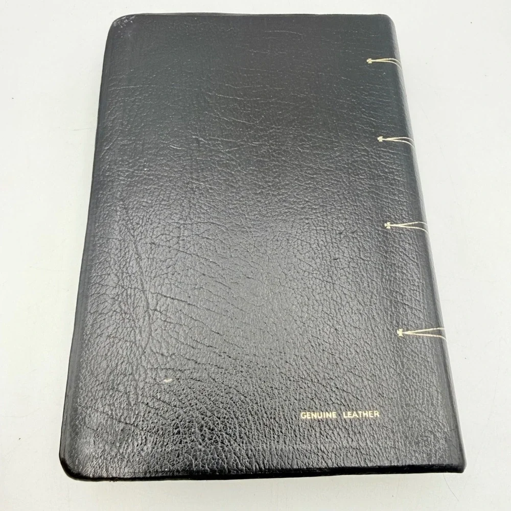 Thomas Nelson New American Bible Black Genuine Leather Catholic Family Edition